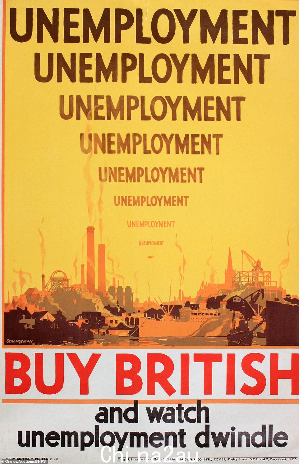这张鼓励人们购买英国商品的海报是 1930 年代为改善英国工业的命运而制作的众多海报之一