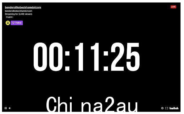现场直播已经在为特技搭建的网站benderslikeBeckham上进行,准备中午12点。目前有超过4000名观众