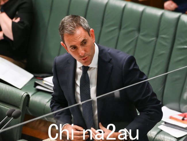 财务主管 Jim Chalmers 承认政府正在“追赶”及其网络防御。图片:NCA NewsWire / Martin Ollman