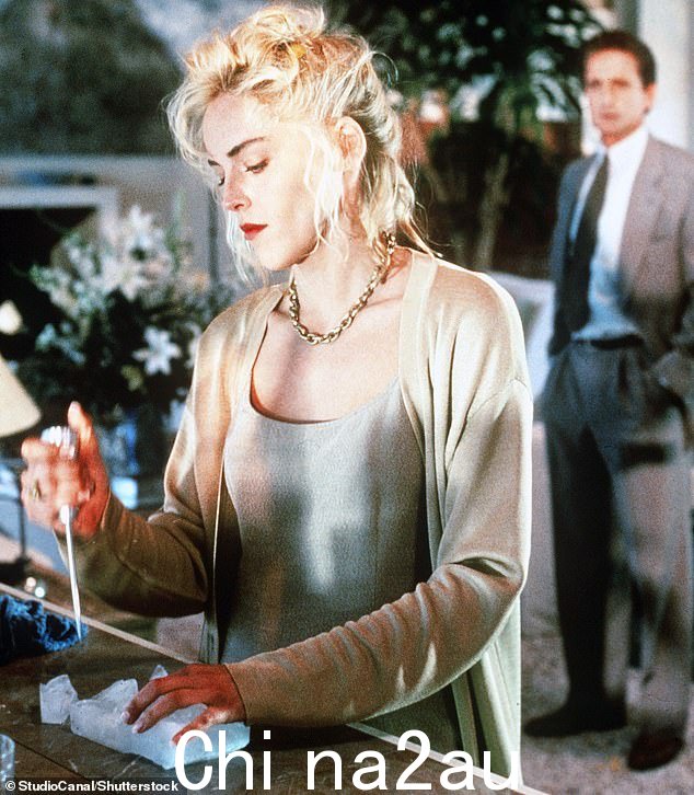 Killer hit: Stone 在 1992 年的热门单曲 Basic Instinct 中一举成名,与 Michael Douglas 演对手戏