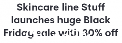 澳洲护肤品牌推出“黑色星期五”促销活动！官网商品降价30%，至下周一（图）