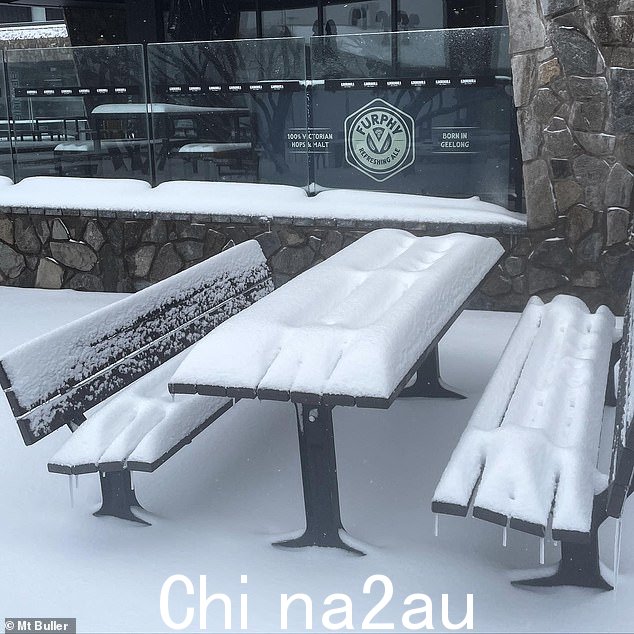 布勒山 24 小时内积雪 30 厘米到星期三早上(如图,度假村的酒吧)