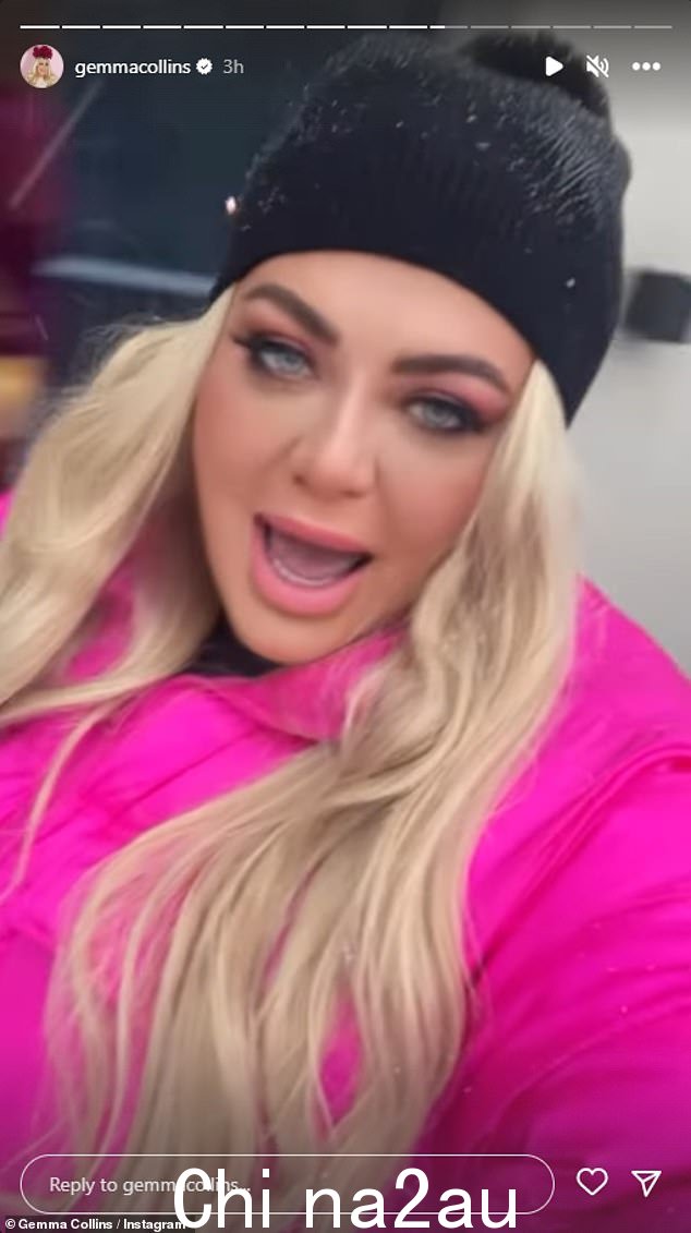 Gemma Collins 已经飞往奥地利阿尔卑斯山,与 Gareth Malone 和 Melvin Odoom 一起拍摄新节目