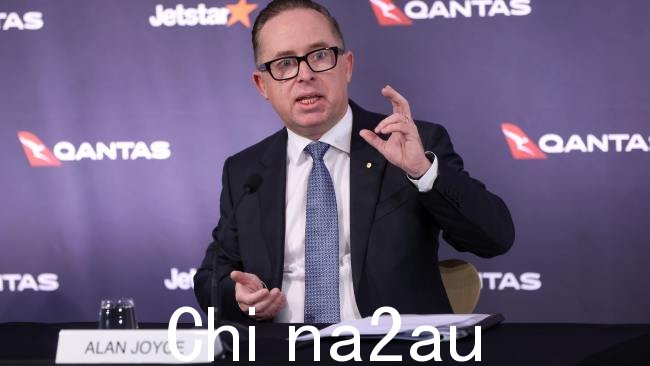 澳洲航空首席执行官艾伦乔伊斯会见了周三与总理 Anthony Albanese 会面。图片:NCA NewsWire / Damian Shaw