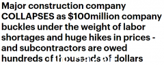 又一澳洲建筑商破产了！ 2年前营业额接近亿元，如今深陷金融危机（图）