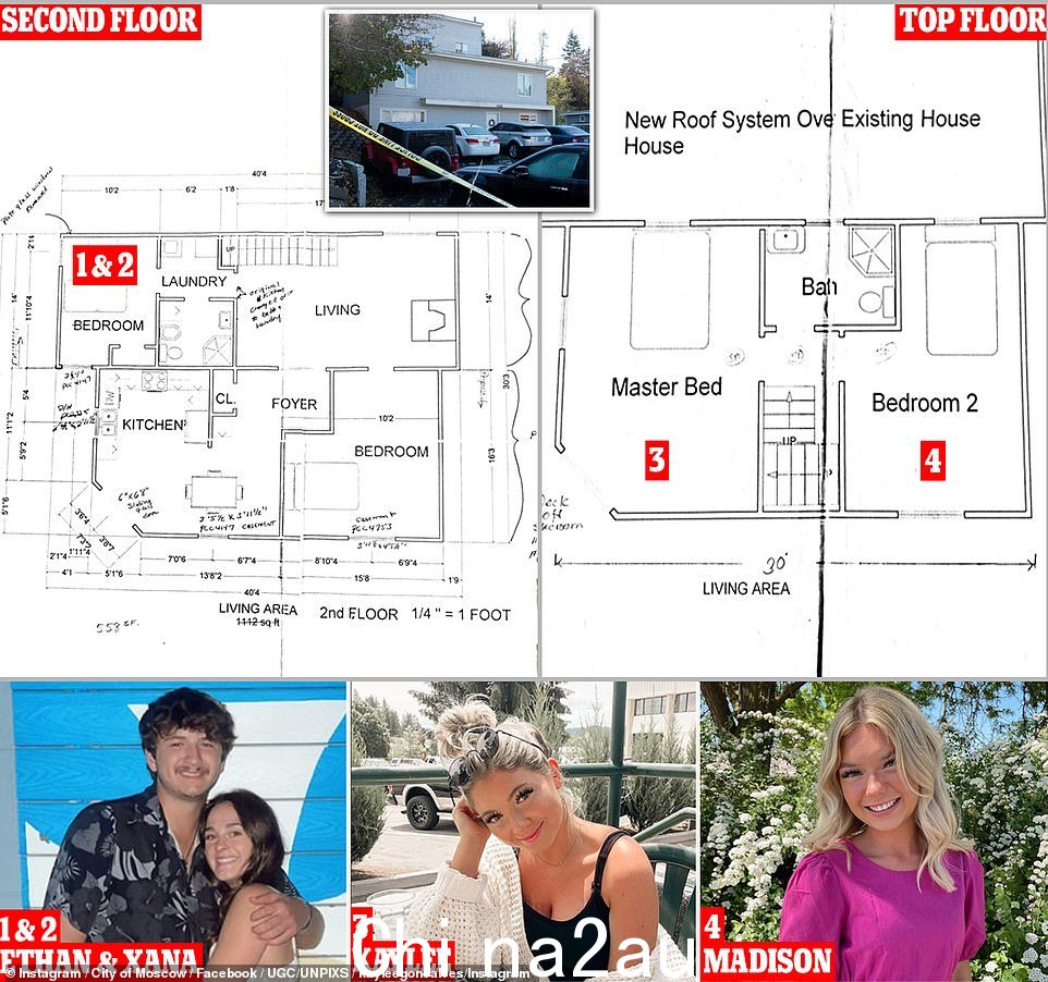 尸体被发现的地方。Ethan 和 Xana 被发现在 King Road 房子的二楼被谋杀,而 Kaylee 和 Madison 在三楼各自的卧室里