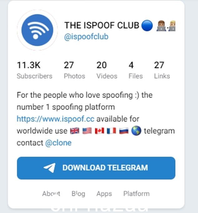 在 iSpoof 的管理员和用户使用的 Telegram 频道中(如图),订户在冒充银行电话呼叫者时被告知“更改最后一位数字”” class =