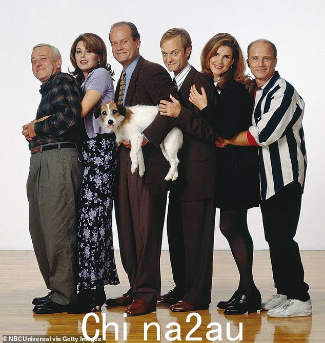 第三季:John、Jane Levees、Kelsey、David 和 Peri Gilpin 在 Frasier 的第三季宣传片中展示
