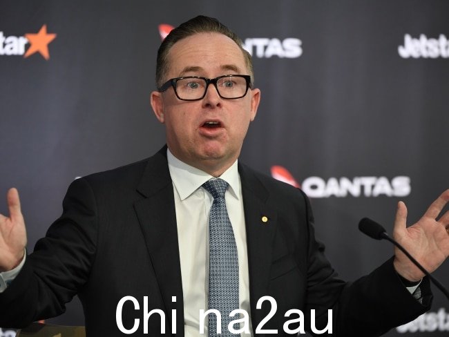 澳洲航空集团首席执行官艾伦乔伊斯因该公司过高的机票价格和反对工党的劳资关系法案而受到抨击。图片:Getty Images