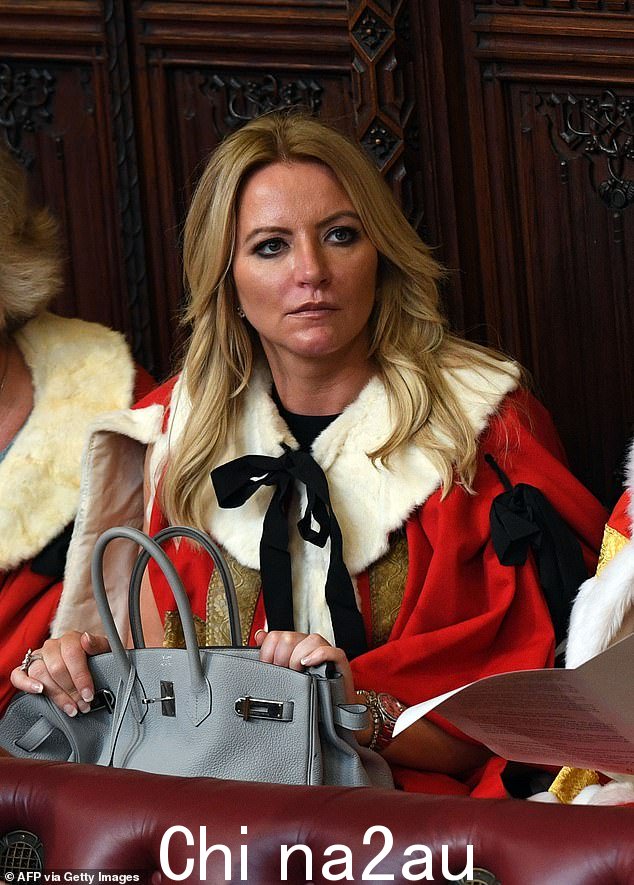 男爵夫人 Michelle Mone 等待 6 月 21 日在议会大厦举行的议会开幕式开始。自 1 月以来,上议院标准委员会一直在调查 Mone,原因是她涉嫌与一家医疗用品公司有联系赢得了 2.03 亿英镑的政府合同