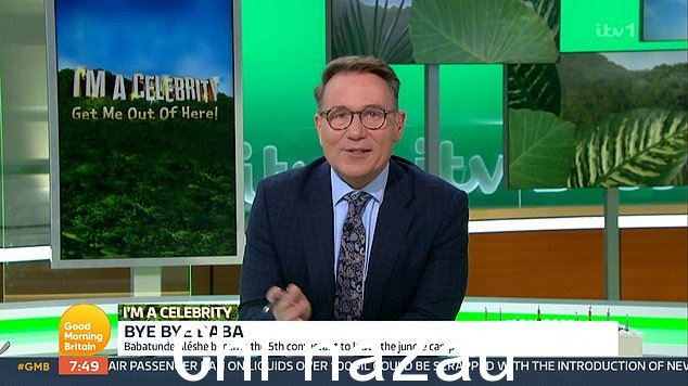 =遵守规则:理查德在周四的早安英国节目中谈到他的“我是名人”片段时说:“眼尖的观众发现马特汉考克在拥抱告别时提出了一个可能违反规则的请求””