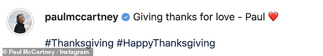 Celebrations:'感谢你的爱 - Paul ¿¿#Thanksgiving #HappyThanksgiving,Paul 写道