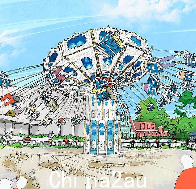 作为重建的一部分,客人可以在入口附近乘坐名为 Dreamworld Flyer 的全新“浪荡公子”游乐设施