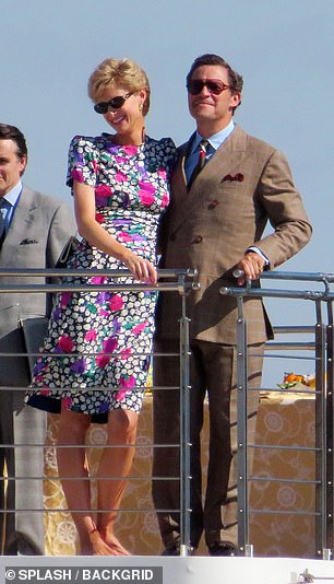 Elizabeth Debicki and Dominic West as Diana and Charles