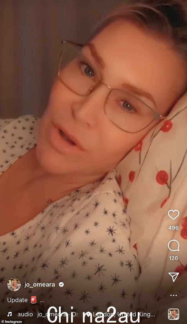 '如果我说实话,我的处境很糟糕':上个月 Jo 进行了背部紧急手术以取出光盘,不得不取消演出,包括 Fife Pride 作为result