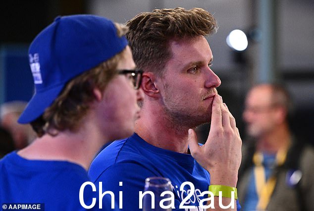 自由党招待会气氛阴沉,因为结果在晚上 8 点刚过就出来了