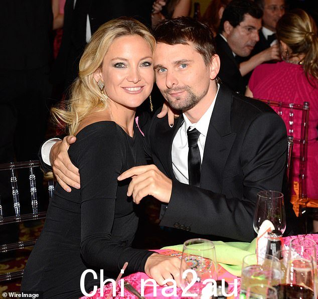 友好的前任:Kate 与她 44 岁的前未婚夫 Matt Bellamy 分享了 11 岁的 Bingham(2013 年合照)