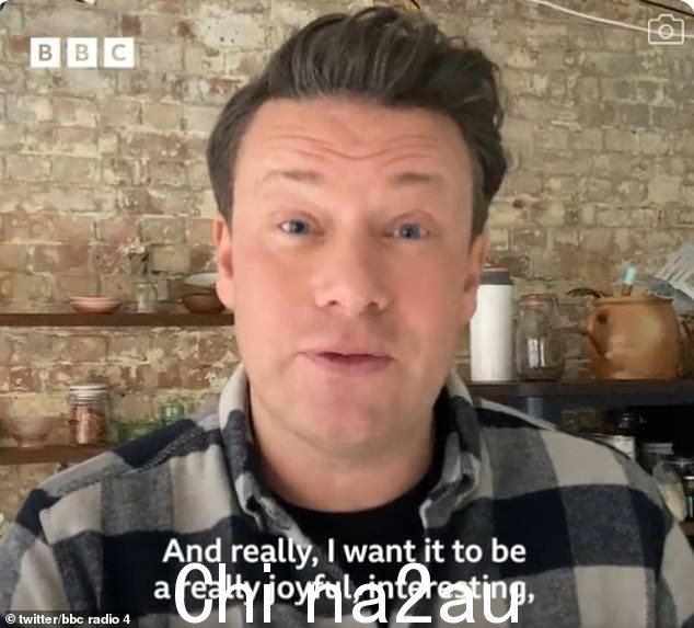 电视主厨 Jamie Oliver 的节目承诺为听众带来'快乐、有趣和亲密'的体验,将探索改善儿童健康的方法,并就他的肥胖和学校供餐运动向政治家提问