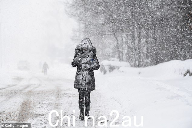 英国人被警告说,在异常温和的秋天之后,寒流终于要来了。图为:2018 年的雪