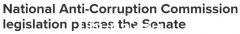 澳参议院通过反贪会立法 绿党：“我们可以着手清理上届政府的腐败”（图）