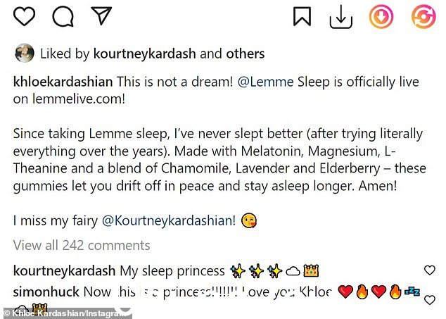 这不是梦!:Khloe 总是支持姐姐,一直支持她姐妹的品牌。她最近为金·卡戴珊 (Kim Kardashian) 的 SKIMS 系列做了模特