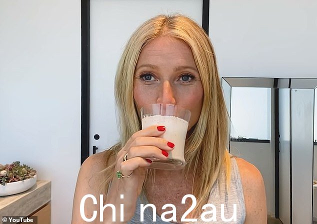 营养：48 岁的格温妮丝·帕特洛 (Gwyneth Paltrow) 向粉丝们展示了她晨间美容和健康常规的幕后花絮，首先是蛋白质奶昔