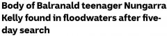 悲剧！新州的一名 19 岁男子被洪水冲走。失踪5天后，他找到了一具尸体……（图）