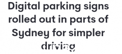 悉尼部分地区试点数字停车标志！网友们褒贬不一，你怎么看？ （合影）