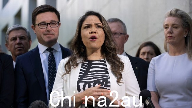 代表澳大利亚偏远土著社区的领导人联合起来反对 Jacinta Nampijinpa Price 的反对向议会发出声音,称乡村自由党参议员不代表他们发言。图片:NCA NewsWire / Gary Ramage