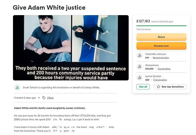 GoFundMe 页面在剧集之后启动并筹集了超过 127,000 英镑