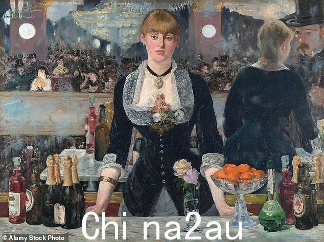 伦敦的考陶尔德学院是法国画家爱德华·马奈 (Edouard Manet) 最好的画作之一的所在地ngs,Folies-Bergere 的一家酒吧(如图)