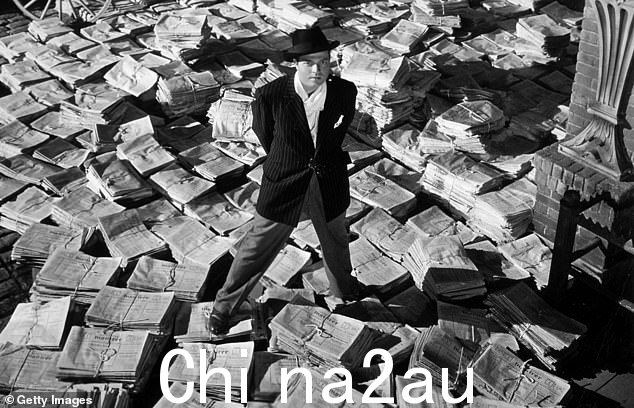Orson Welles 在《公民凯恩》中扮演主角,从 1962 年到 2002 年一直占据榜首