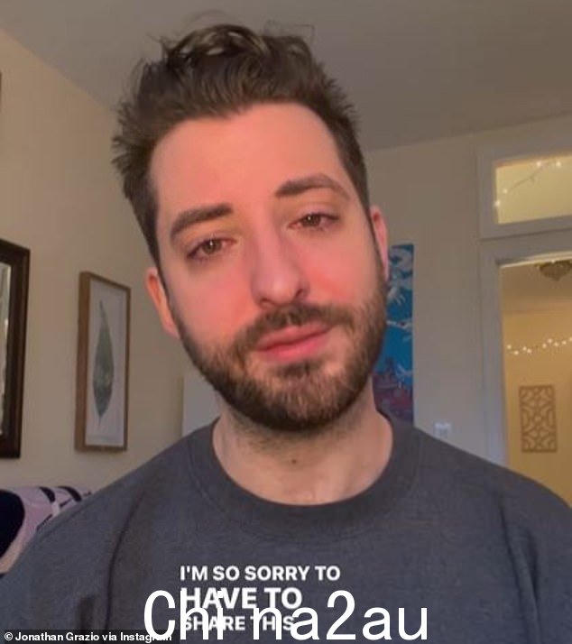 Jonathan Graziano,Noodles 的老板,周六早上通过 Instagram 发布了令人遗憾的消息