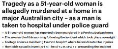 澳洲女子家中不幸身亡，大批警察出动！吓坏邻居：我们安全吗？ （视频/照片）