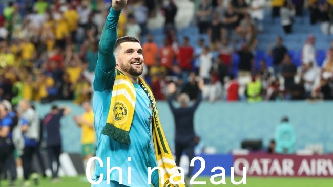 Socceroos 队长 Mathew Ryan 是阿诺德的坚定支持者。图片:Alex Grimm/Getty Images