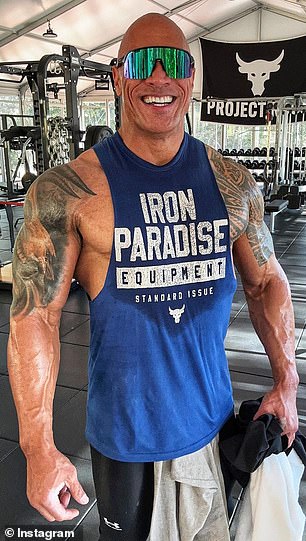  Dwayne 'The Rock' Johnson（如图）现在 50 岁，看起来比以往任何时候都强壮