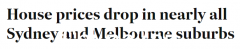 澳联储连续8个月加息，悉尼98%以上市区房价下跌！北部海滩和东区铅损失（照片）