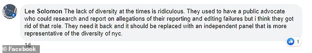 另一个评论攻击时代缺乏多样性