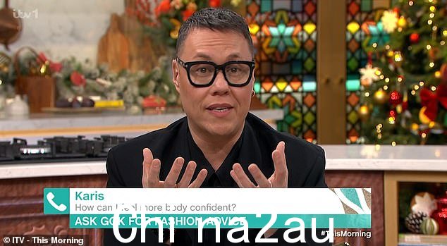 回首往事:Gok Wan 在周二早上的一集中分享的复古照片中看起来面目全非