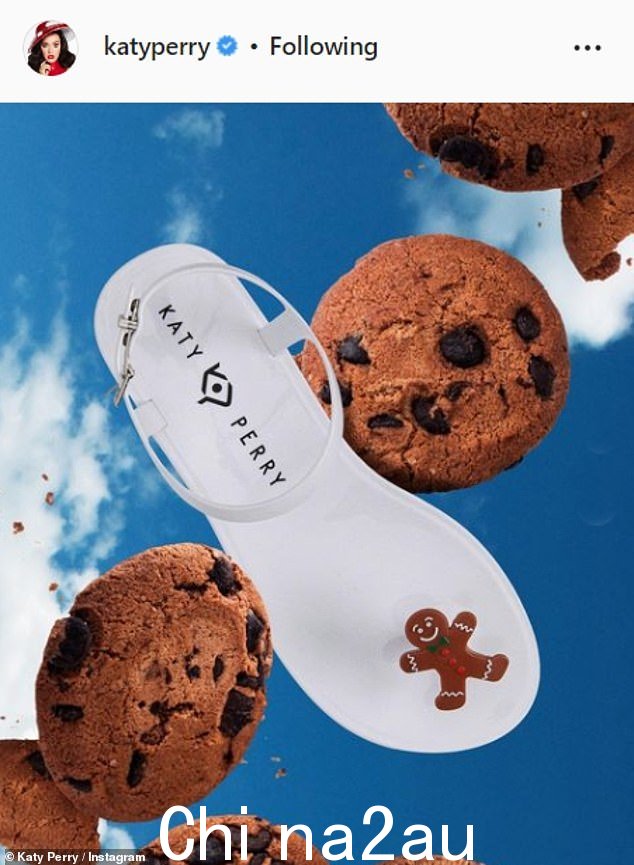 Gingerbread:Katy 鼓励她的粉丝们穿上 Katy Perry Collections 的 Gingerbread 男式凉鞋,以体现本季的精神