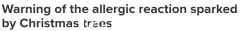 澳洲人注意了！你的圣诞树可能让你过敏，专家：要想避免，必须做几件事（组图）