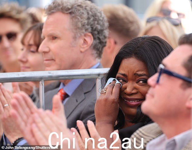 情绪化:Octavia Spencer 在获得星标时情绪激动星期四在洛杉矶的好莱坞星光大道