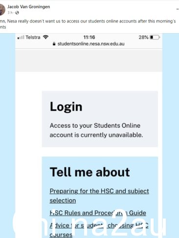 学生们很快就在 HSC 讨论 Facebook 群组中分享了发布结果的消息。图片:提供