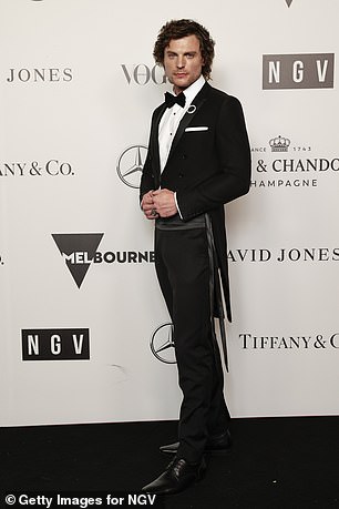 Konrad is pictured at the NGV gala