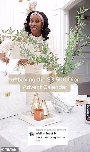 YouTuber Jackie Aina 购买了价值 3500 美元的 Christian Dior 降临节日历,并对她在六号抽屉中发现的东西感到震惊