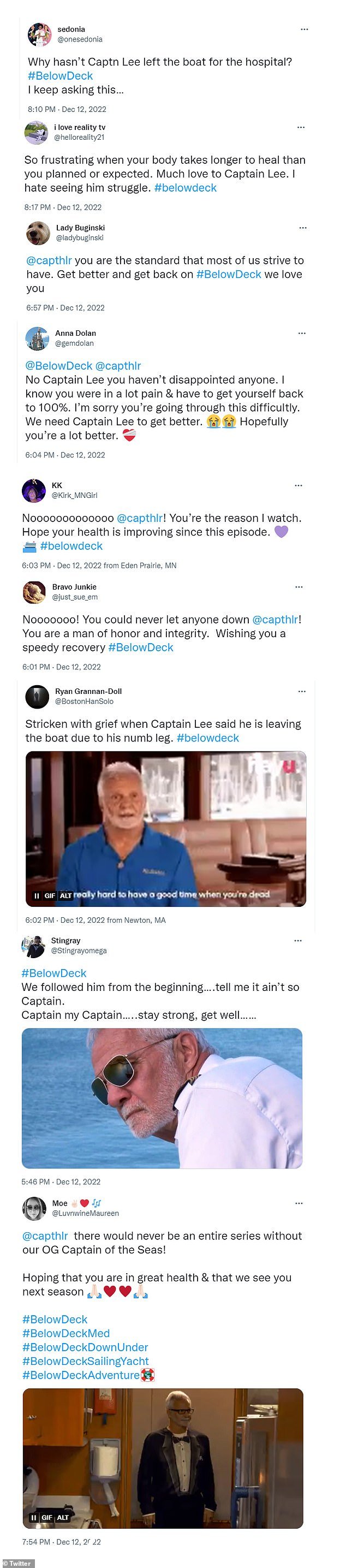 Below Deck 的粉丝显然很沮丧,他们在 Twitter 上表达了他们对船长的支持,写道:'你是我们大多数人努力追求的标准'和'你是一个有荣誉感和正直的人'
