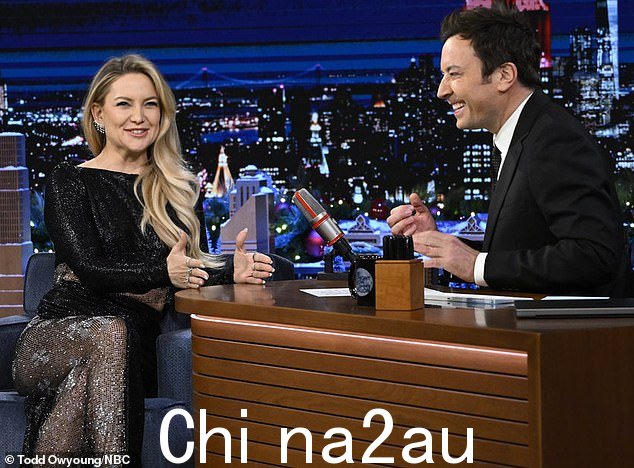 首张专辑:凯特·哈德森周一在吉米·法伦主演的今夜秀中确认她将在明年发行她的首张专辑