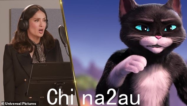 宣传片:毫无疑问,她在节目中谈论她即将上映的电影,穿靴子的猫:她做画外音的最后愿望