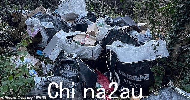 大麻袋满我发现有 1 批货物被倾倒在肯特郡查塔姆附近的树林中。” class=