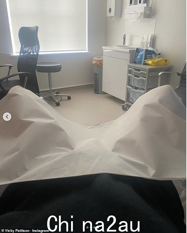 冷冻卵子:Vicky 之前在冷冻卵子过程中向医生分享了这张她自己的 Instagram